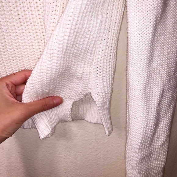 Lara Knit Ivory White Long Sleeve Knit Sweater - Picture 4 of 8